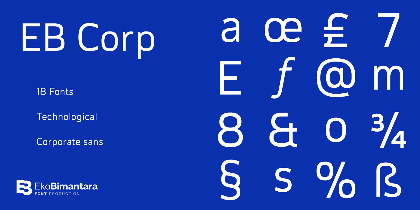 Example font EB Corp #9